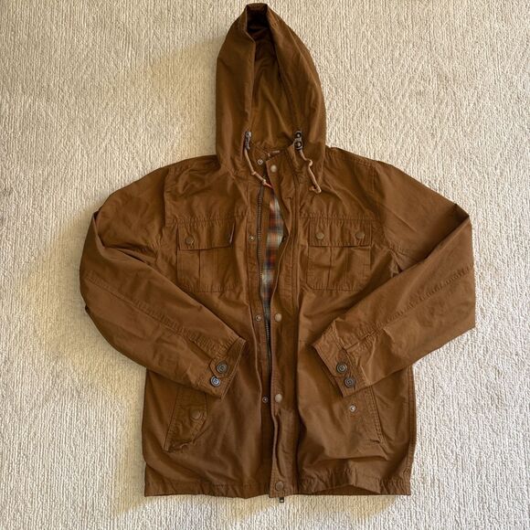 Aeropostale Jacket Men’s size Medium Brown, Full-Zip up Hoodie - Picture 1 of 8